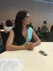 Lana Parrilla at Comic-Con with Blogcritics