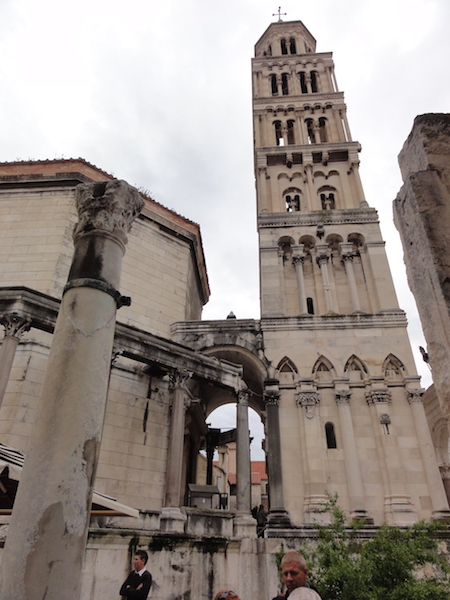 diocletian's palace peristyle split croatia cathedral saint dominus