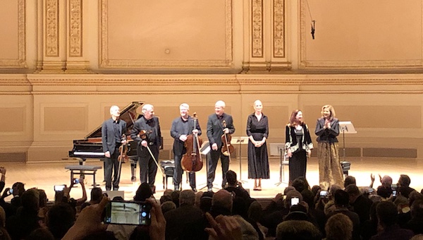 emerson string quartet uma thurman simone dinnerstein renee fleming carnegie hall