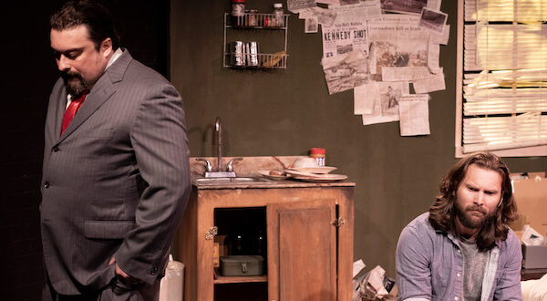 Kirk Gostkowski and Brandon Hughes in the Chain Theatre's 'Simpatico' by Sam Shepard (photo by Luis Amador)