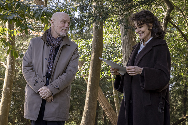 John Malkovich and Fanny Ardant as two people suffering loss