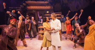 Ariana DeBose and Scott Bakula (center) and the cast of The Baker's Wife (Matthew Murphy and Evan Zimmerman)