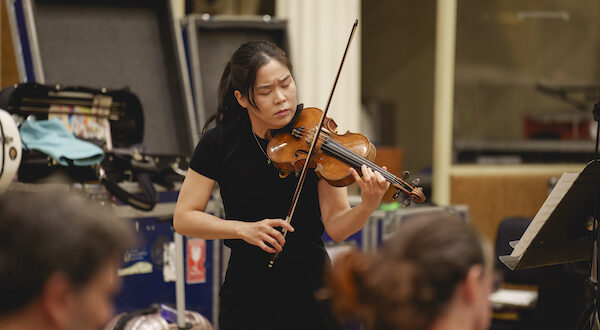 Esther Yoo recording with the RPO at Henry Wood Hall, London, 20 September 2024